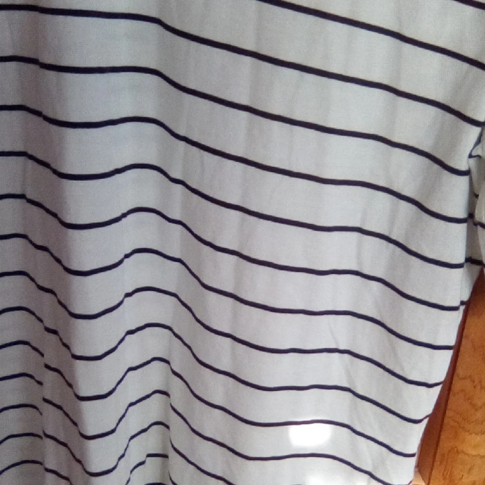 Garnet Hill Navy Striped Short Sleeve Tee - Picture 6 of 11